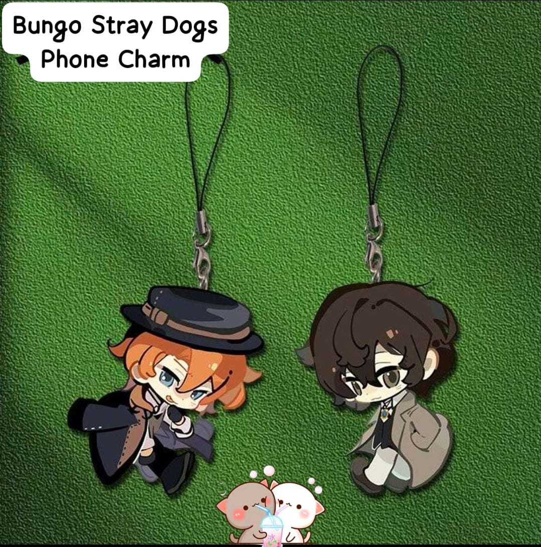 Porte-clés Anime Bungo Stray Dogs – Pendentif Perles Acrylique Osamu Dazai, Charme Sac Téléphone
