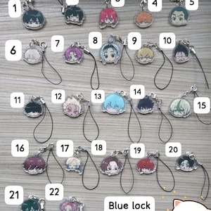 BUY 2 GET 1 FREE Mini Blue Lock Phone Charms - Anime , Manga Gift , Accessories, Preorder
