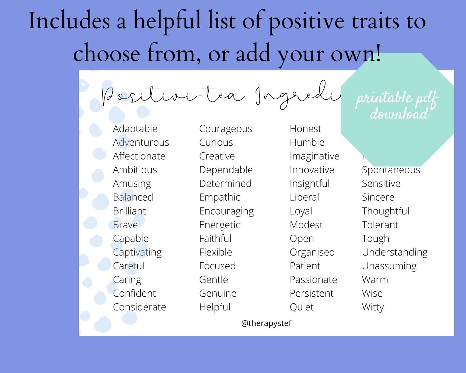 My Strengths Worksheet - Fillable - Printable PDF - Mental Health ...