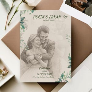 Custom birthda Invitation, wedding invitation,  Bride wedding, Invitation Set, Custom invitatio, birthday Venue Portrait, birthday Portrait