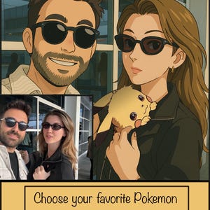 Charizard Portrait, Pokemon Portrait, Custom Ash Portrait, Custom Pokemon Trainer Portrait, Personalized Pokemon Poster, Pokemon Gift