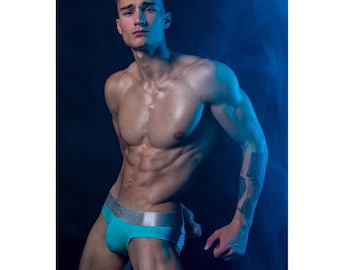 Hectors Adinkra Fitness Herren Slip Baumwolle Unterwäsche : Weihnachten sicher, Geschenke Design - 2er Pack HectorsDesign