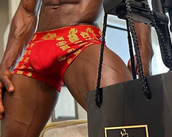 Adinkra Print Herren Boxer Briefs - Hectors Fitness Beutel (2er-Pack) Weihnachtsgeschenke HectorsDesign