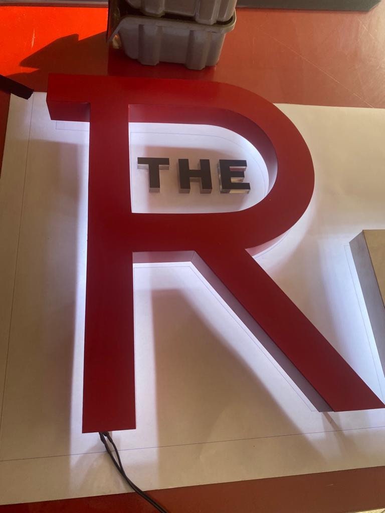 Backlit Led Sign, Business Sign, Custom Logo Sign, Illuminated Sign