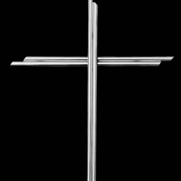 Wall cross polished stainless steel, model Murus