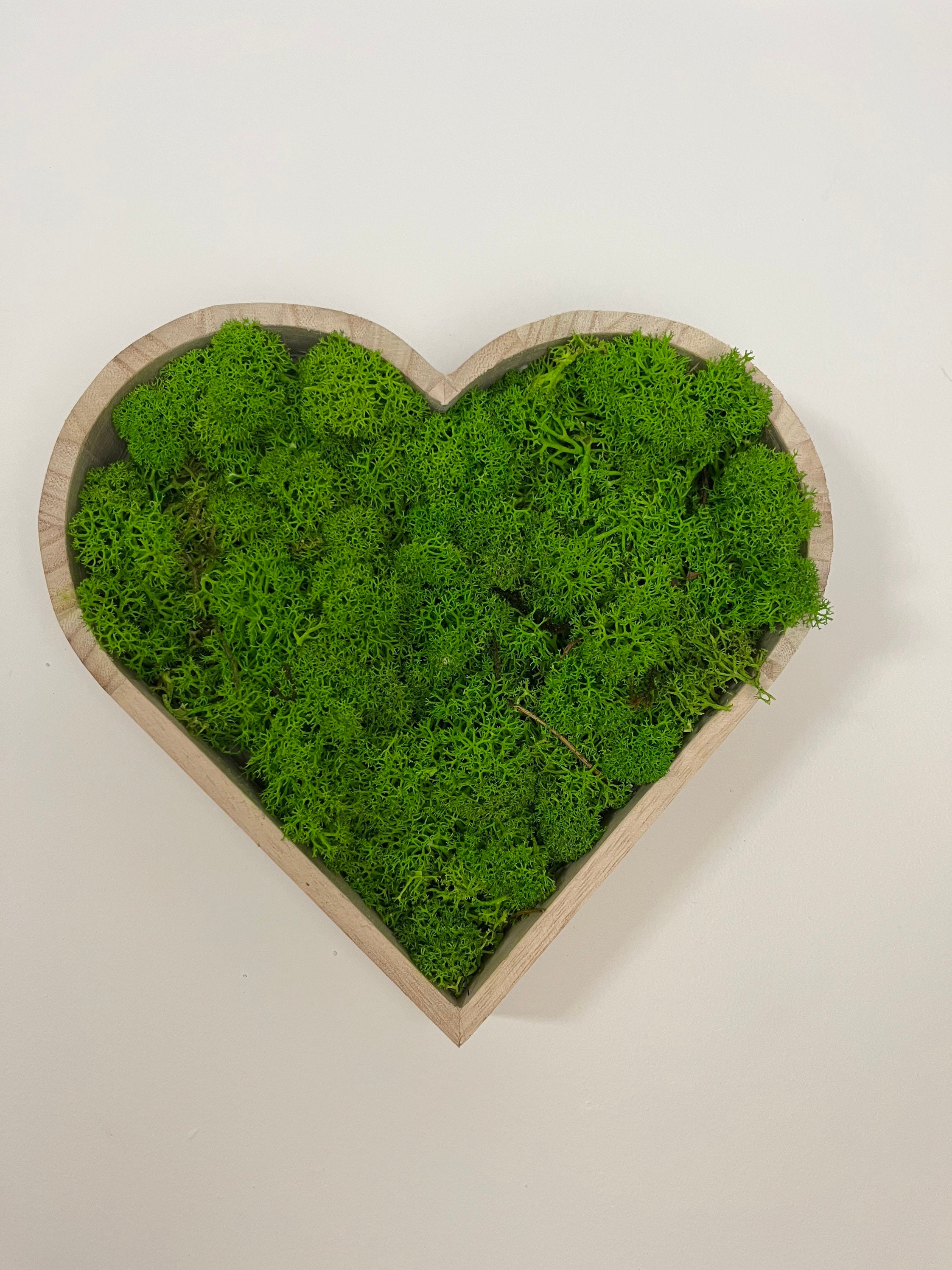 Cadre Végétal Stabilisé Cœur en Bois