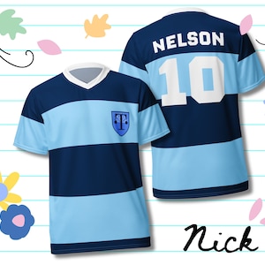 Heartstopper Replica Shirt, Nick Nelson Rugby Jersey, School Uniform, Unisex Sportswear, Couples Costume, Christmas Gift, LGBTQ Costume