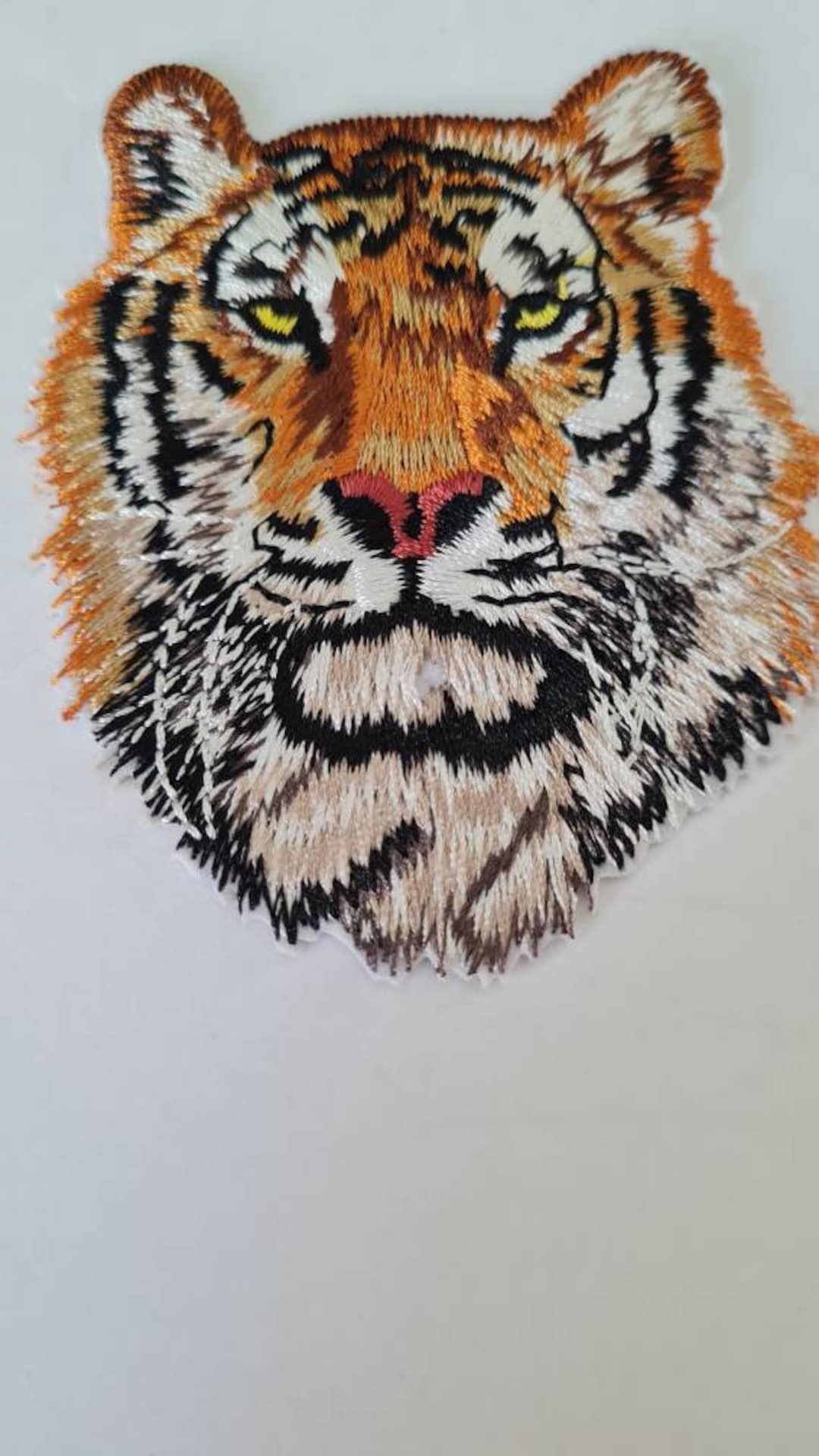 Tiger Head Applique Patch Embroidery Image Beautiful for Ironing On Etsy