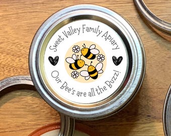 Personalized Honey Jar Labels - Custom Printed Stickers