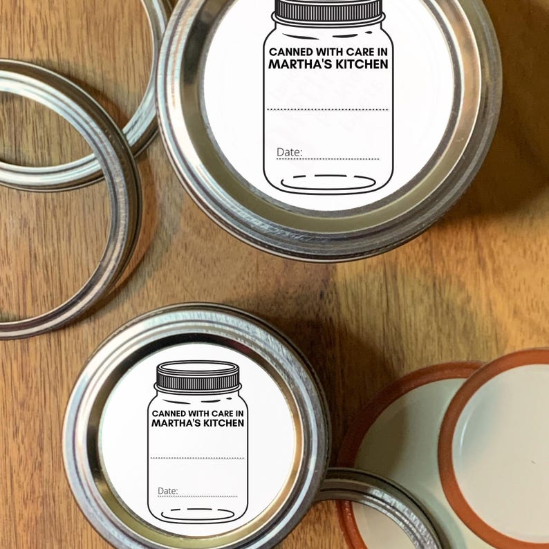 Canning labels- Personalized stickers for home canning image 5