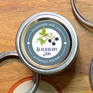 Blackberry Jam labels- Personalized Canning labels - Vintage Vibe