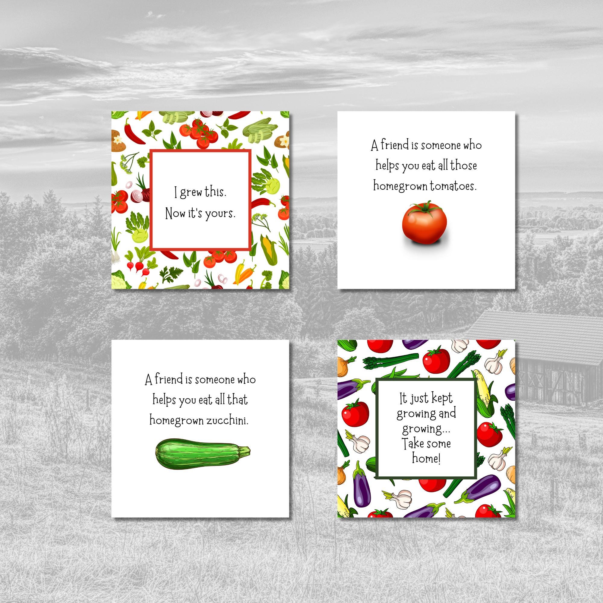 Stickers potagers à partager : étiquettes cadeaux pour jardiniers