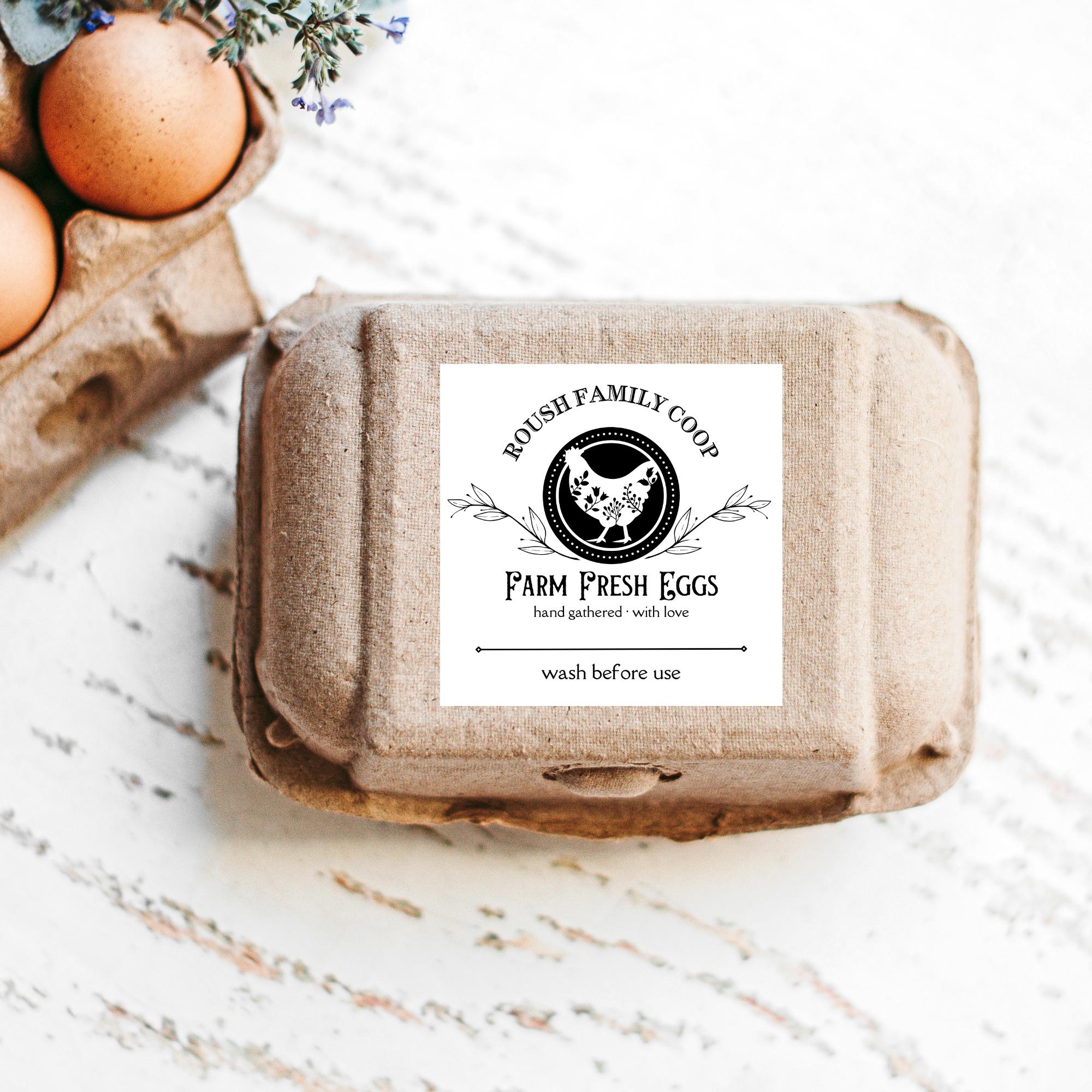 Etichette Personalizzabili Per Cartoni Delle Uova: Adesivi Per - Foto 9