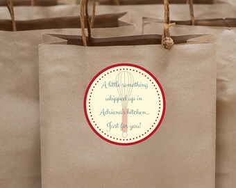 Kitchen Stickers - personalized, ‘Whipped up in the Kitchen of’