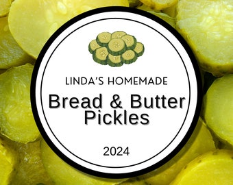 Pickle labels- Custom Canning Labels for Homemade pickles, relish, chutney and pickled veggies like beans, corn and peppers