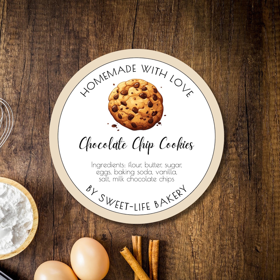 Personalized Cookie Sticker - Home Baking Labels - Etsy