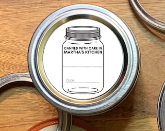 Canning labels- Personalized stickers for home canning