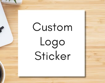 Custom Logo Stickers: Square Labels, Personalized Image & Size