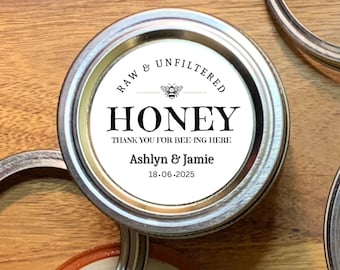 Honey Labels - Custom stickers for honey jars and wedding favours