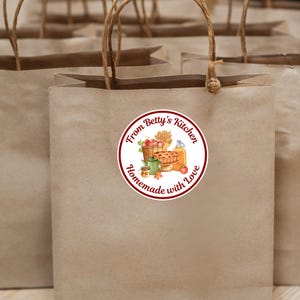 Personalized Apple Fall Stickers: Homemade Canning Jar Labels