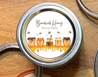 Custom Honey Labels: Homestead Apiary Stickers