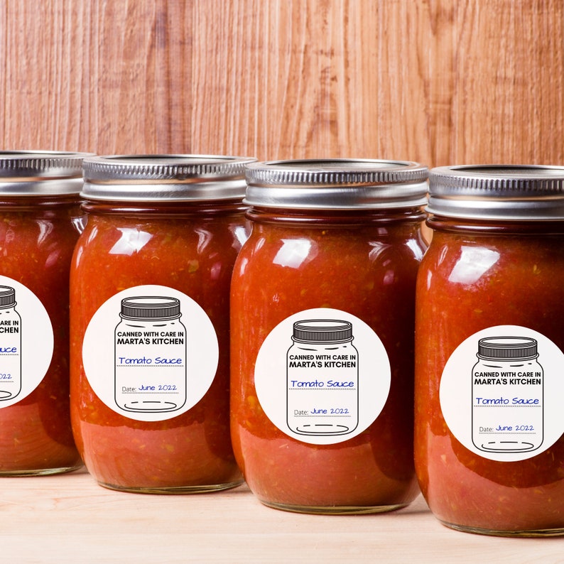 Canning labels- Personalized stickers for home canning image 4