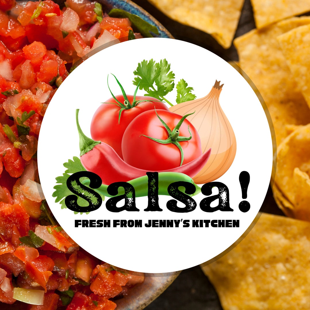 Salsa Labels Customized Stickers for Homemade Salsa Pico De - Etsy