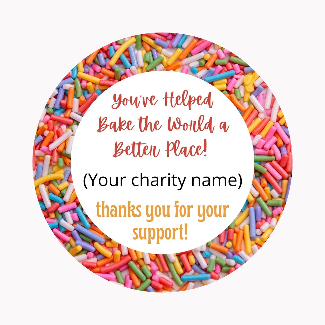 Bake Sale Tags for Charity Fundraisers. Make Tags, Labels, Posters and ...