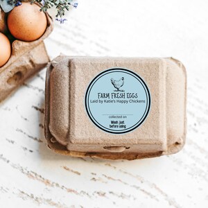 LABELS EIERENDOOS, aanpasbare labels, boerderijverse eieren, kippenhok - Gepersonaliseerde etiketten voor eieren te koop