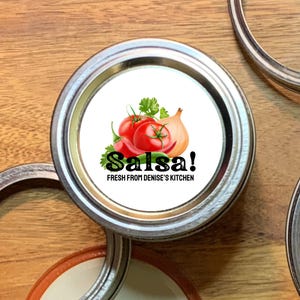 Etiquetas para salsa: calcomanías personalizadas para salsa casera, pico de gallo, salsa verde y más