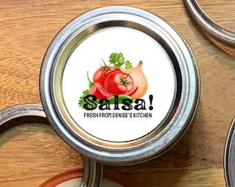 Custom Salsa Labels: Homemade Canning Stickers
