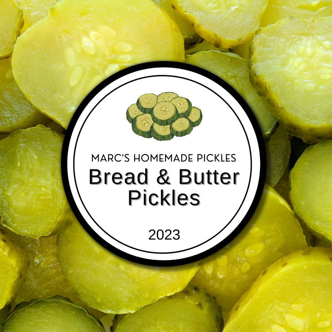 Pickle Labels Custom Canning Labels for Homemade Pickles, Relish