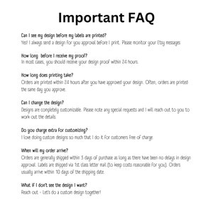 Michie's Kitchen Label Co.FAQ