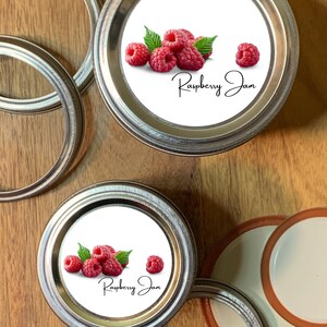 Raspberry Jam Labels - Ready to Ship - Optional Personalization - Etsy
