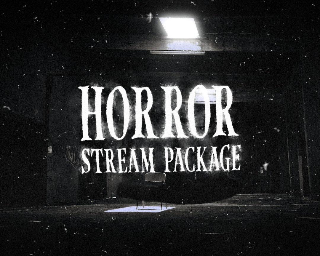 Animated Horror Twitch Overlay Package Screens, Alerts, Webcam, Stinger ...