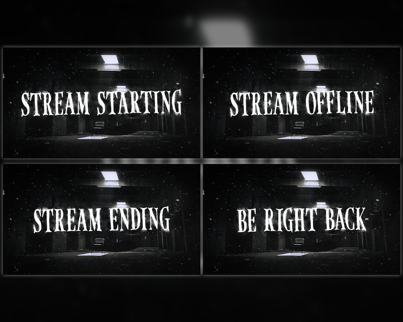 Animated Horror Twitch Overlay Package Screens Alerts - Etsy