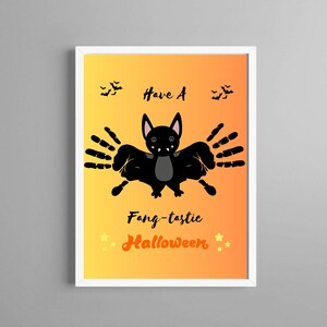 Halloween Handprint Craft, Halloween Crafts, Halloween Handprint Art, Halloween Handprint Art, Halloween Preschool, Printable craft Diy