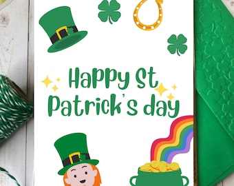 St Patrick's Day Karte, Shamrock Karte, Happy St Patricks Day,irische Karten,St Patricks Day,Irland,Irische Feier,St Patricks Day,17.März