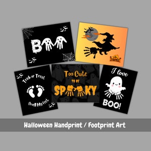 Halloween Handprint Craft Bundle, Halloween Crafts, Halloween Handprint Art, Halloween Handprint Art, Halloween Preschool, Printable craft