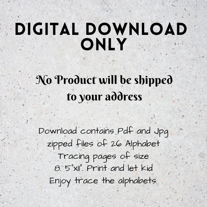 26 Printable Alphabet Tracing Worksheets, Trace the Uppercase Alphabet ...