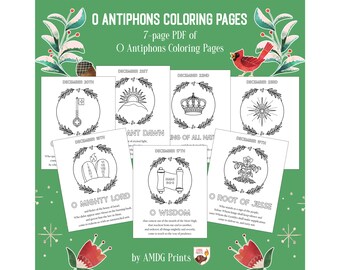 O Antiphons Coloring Pages - LATIN - Etsy O Antiphons Coloring Pages - LATIN - Etsy
