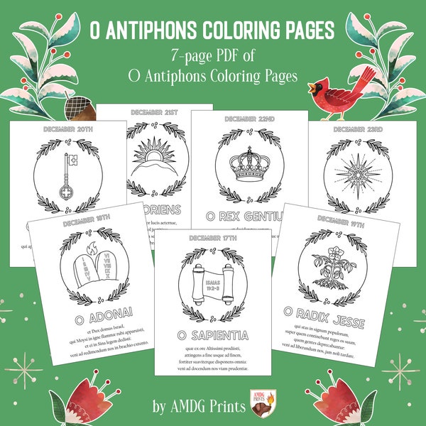 O Antiphons Printable Etsy O Antiphons Printable Etsy