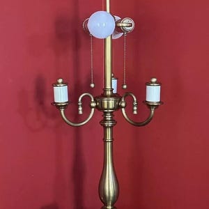 VTG Heavy Brass BOUILLOTTE StyleTable Lamp 33” Tall Excellent