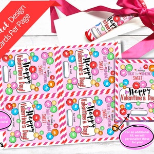 PRINTABLE Valentine Card, M&amp;M Valentine Card, Printable Classroom ...