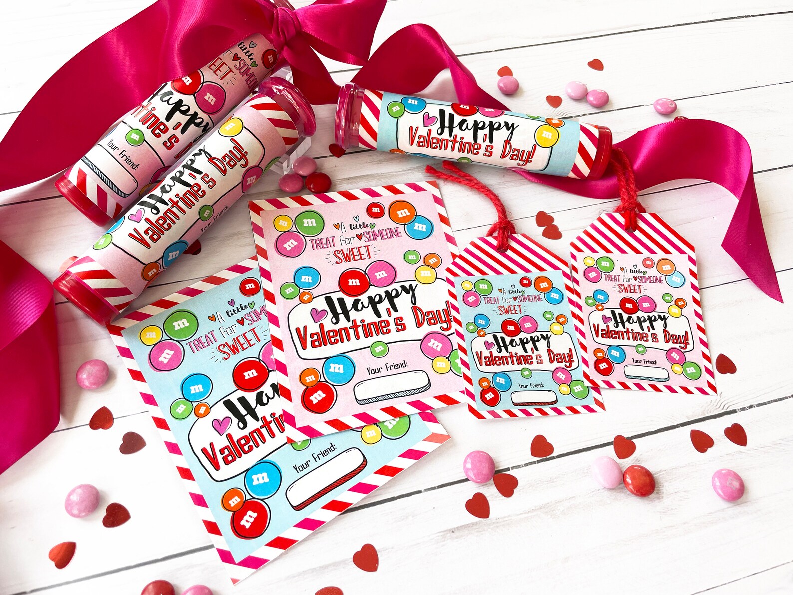 PRINTABLE Valentine Card M M Valentine Card Printable Etsy