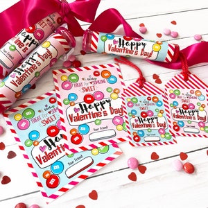 PRINTABLE Valentine Card, M&amp;M Valentine Card, Printable Classroom ...