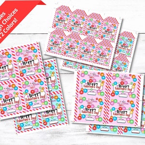 PRINTABLE Valentine Card, M&amp;M Valentine Card, Printable Classroom ...