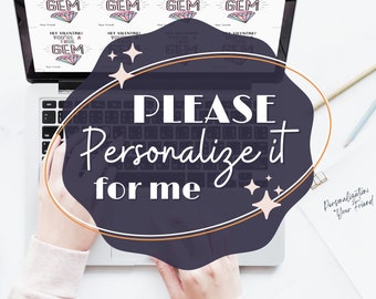 Personalization for ONE Item - Add-On Item
