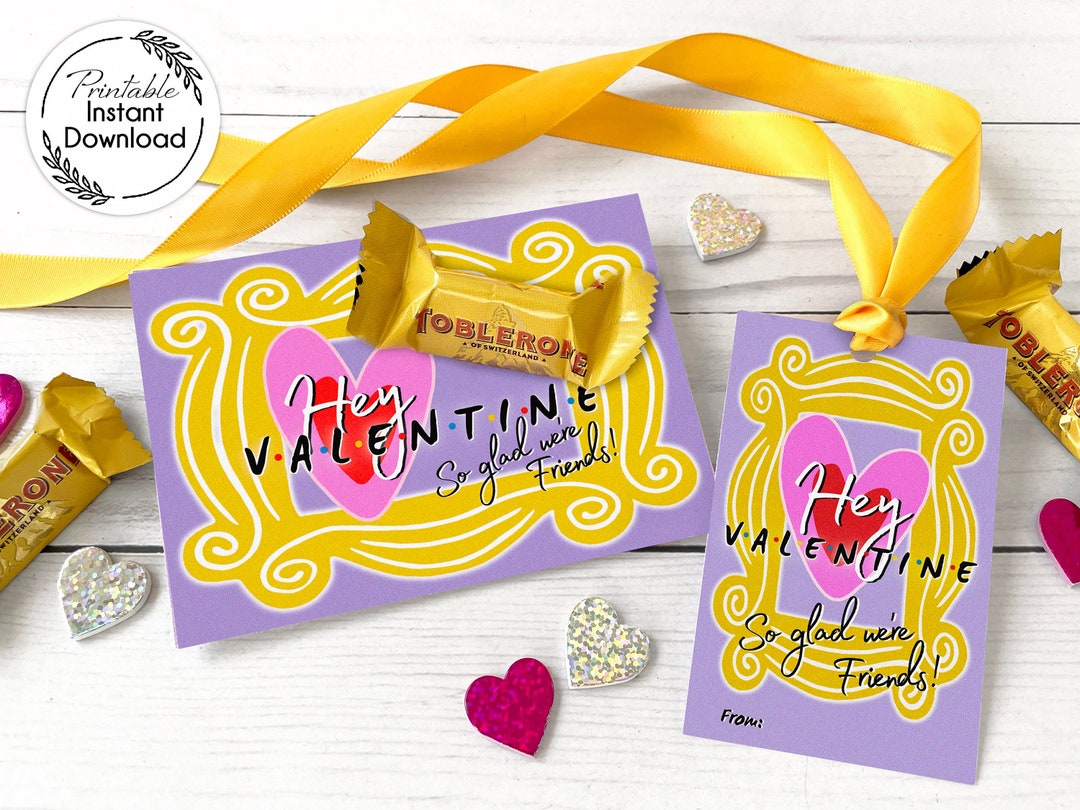PRINTABLE Valentine Card Friends Valentine Card Printable Classroom Valentine Card School