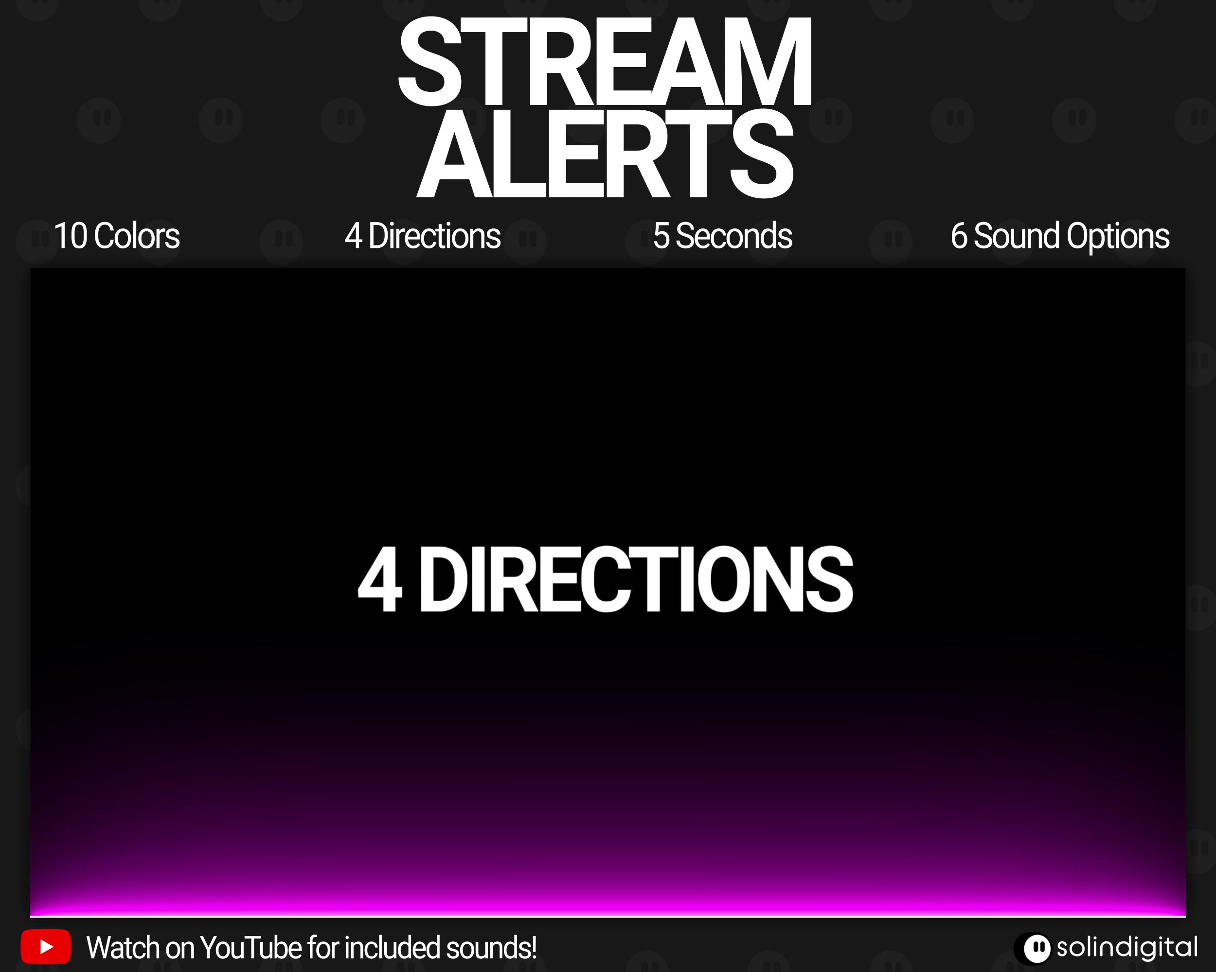 Neon Minimal Fullscreen Alerts, 10 Colors With 6 Sounds, Animated Light ...